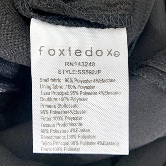 Foxiedox Thea Gathered Off-The-Shoulder Jumpsuit in Black - Picture 7 of 7